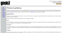 Desktop Screenshot of gnokii.org